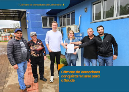Câmara de Vereadores conquista recurso para a saúde